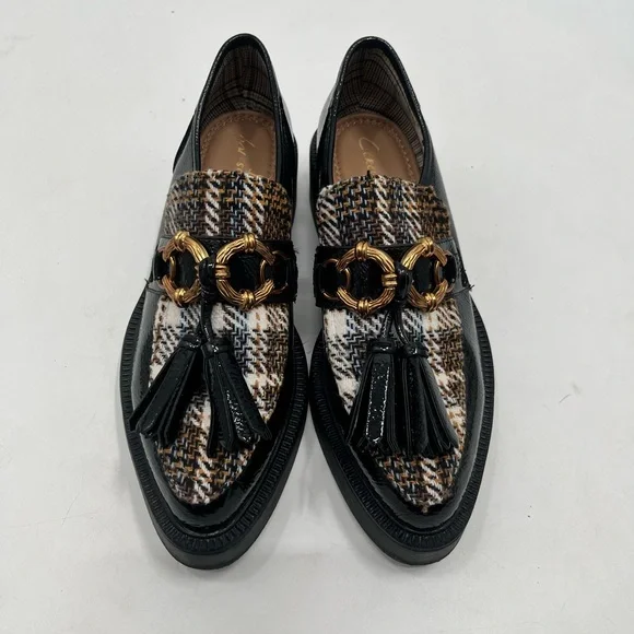 Sam Edelman | Shoes | Sam Edelman Plaid Loafers With Gold  display picture 1